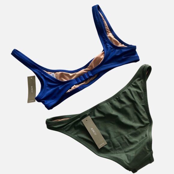 J.Crew Swim Bikini Set S Small - scoop-neck top - high-leg bottom S - Picture 2 of 8
